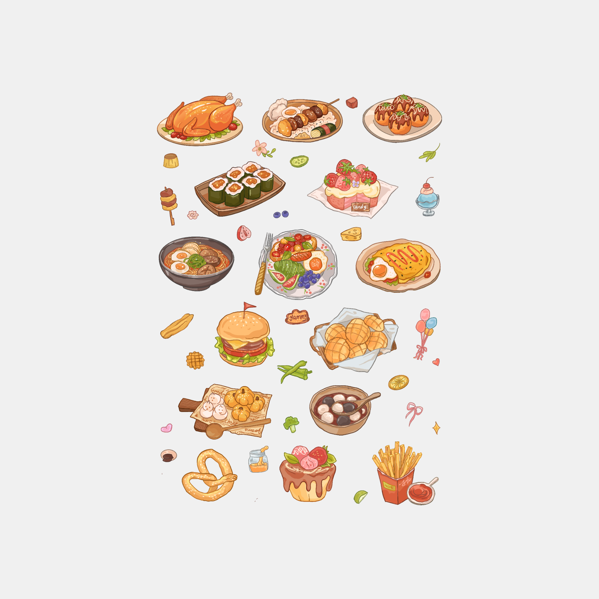 Cozy Bites Stickers