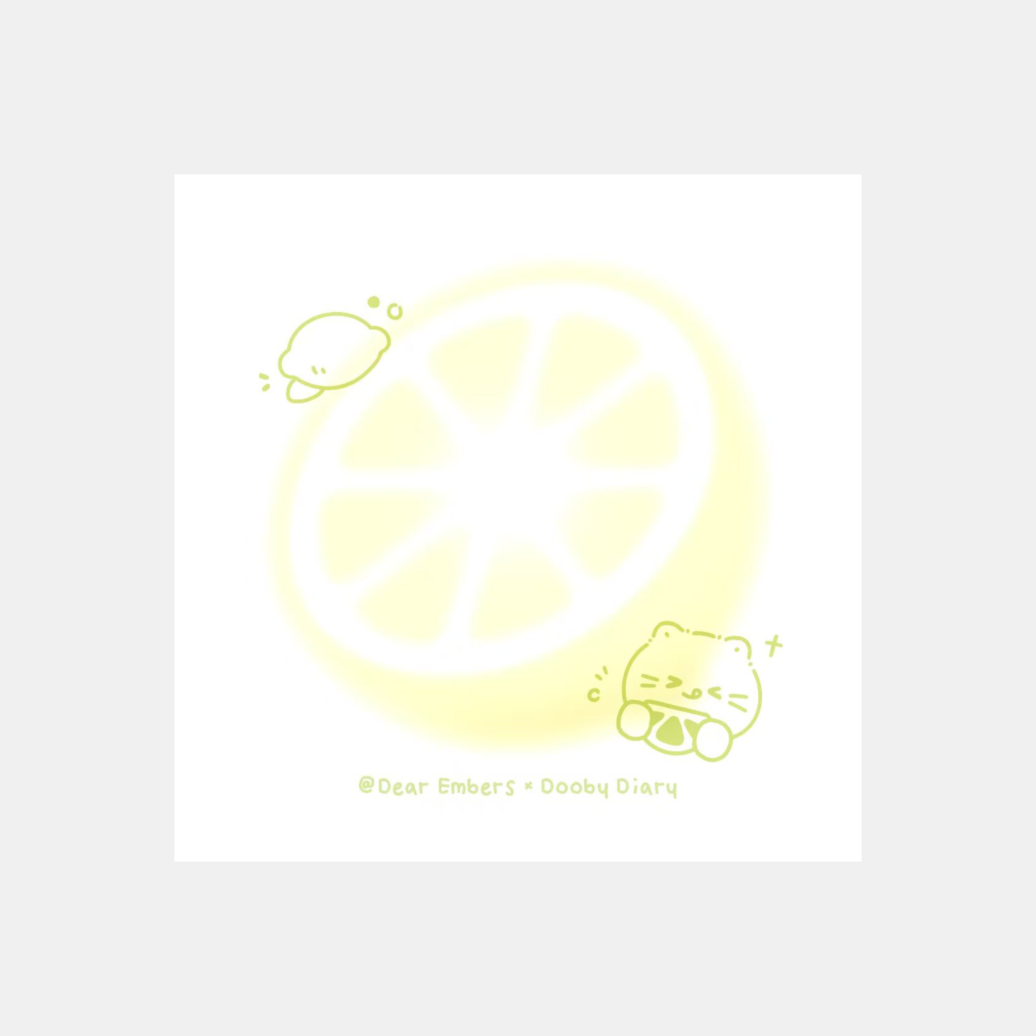 Half Lemon Memo Pad