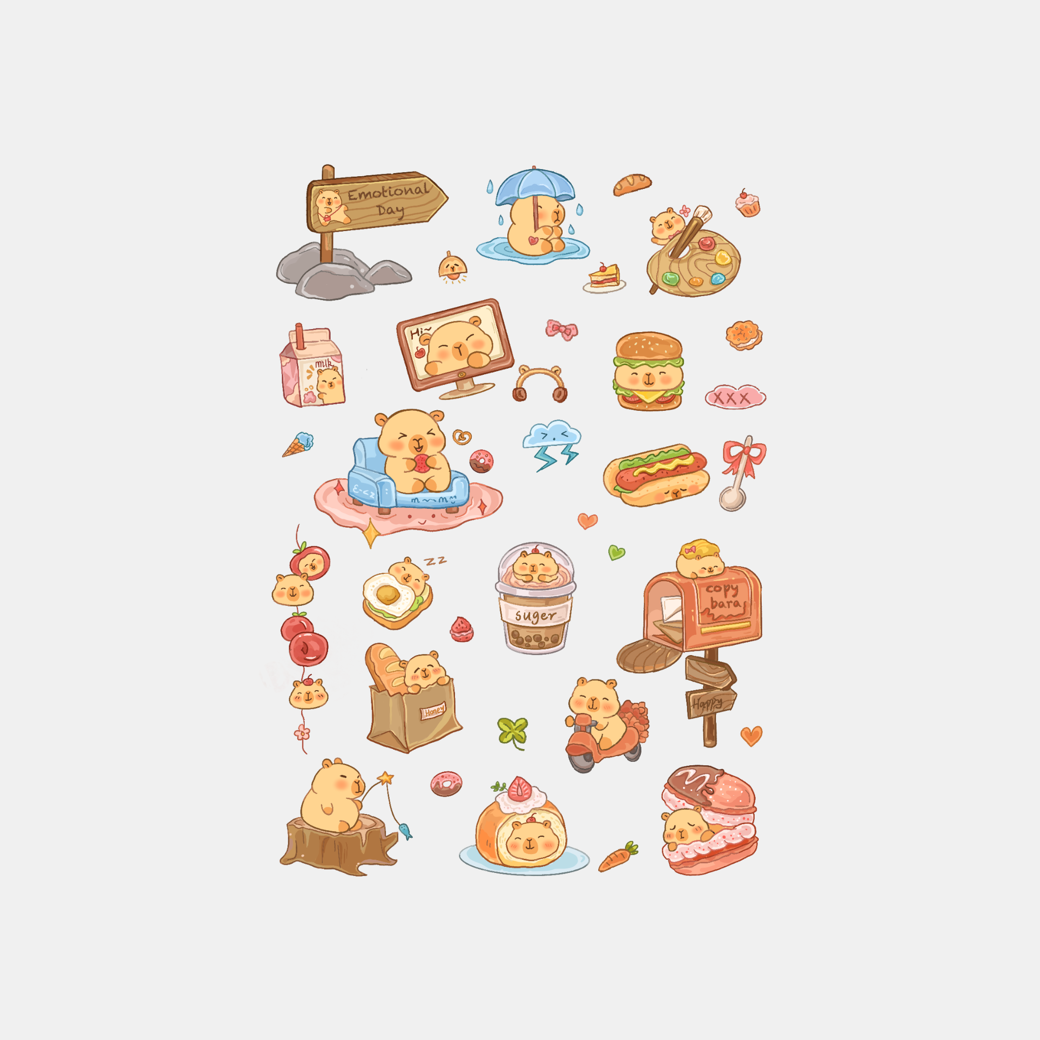 Happy Vibes Stickers