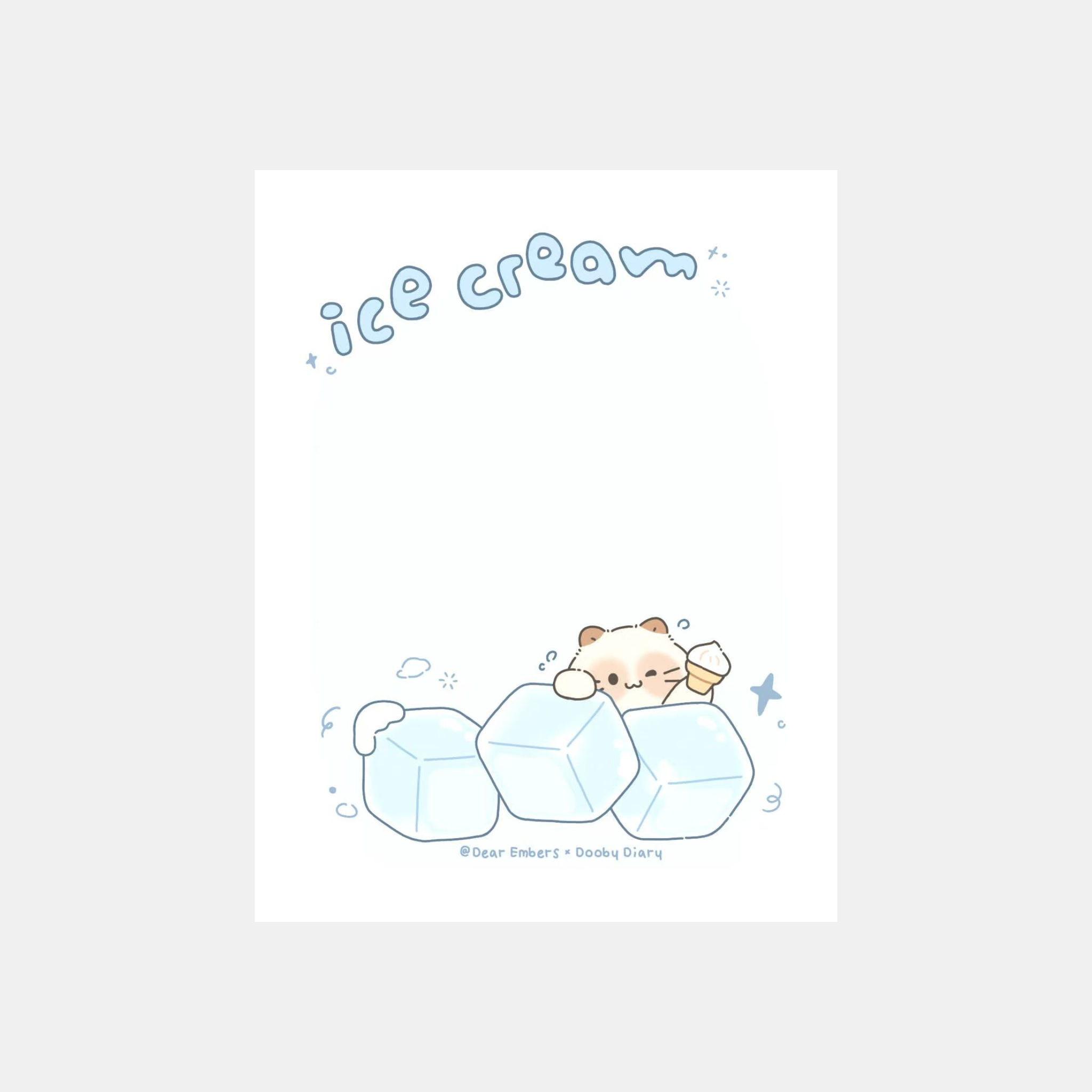 Little Ice Memo Pad