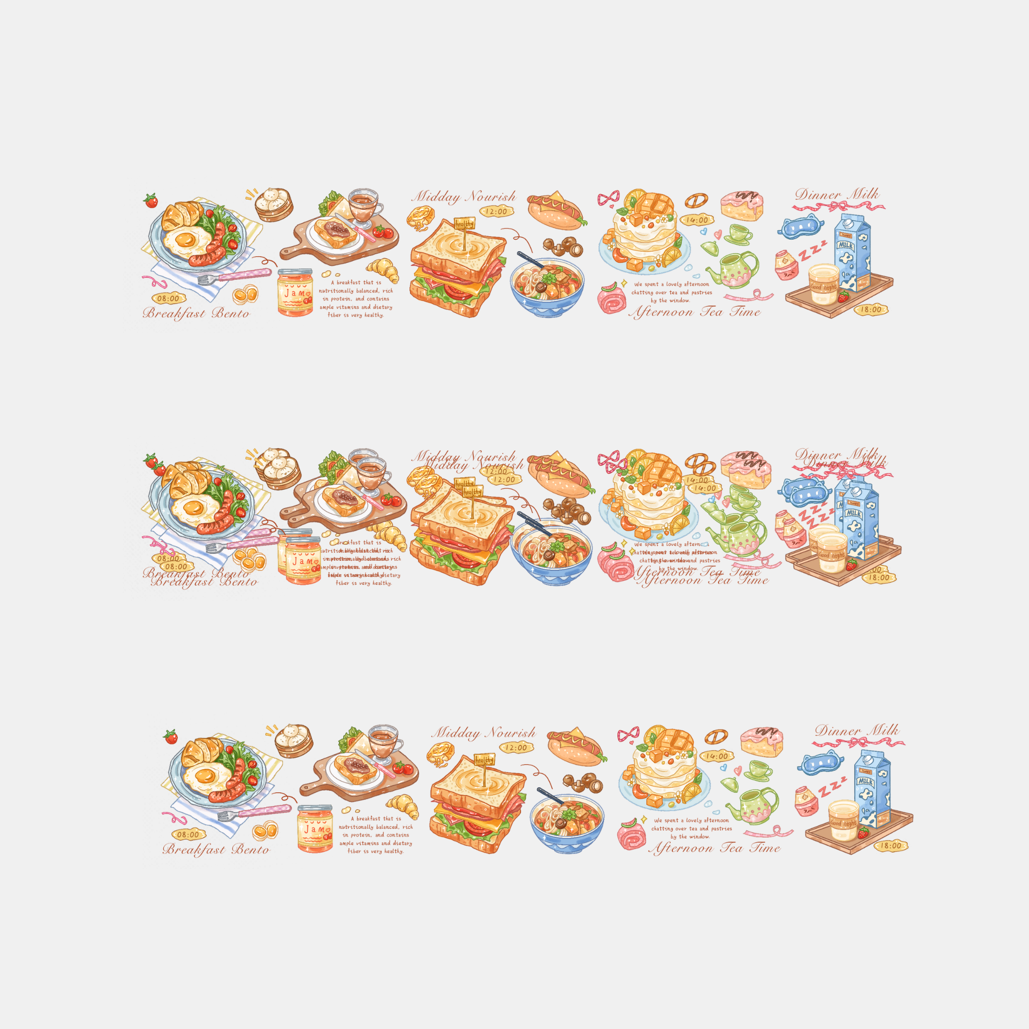 Meal Mood Tracker - Washi Tape