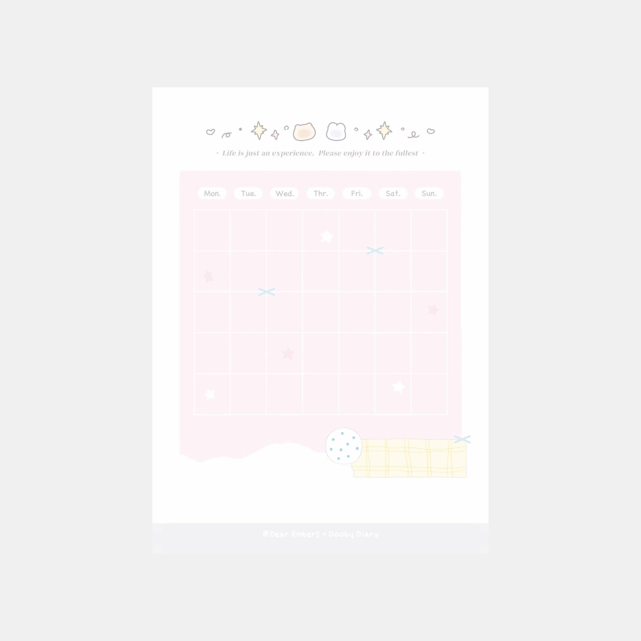 Stamp Tracker Calendar