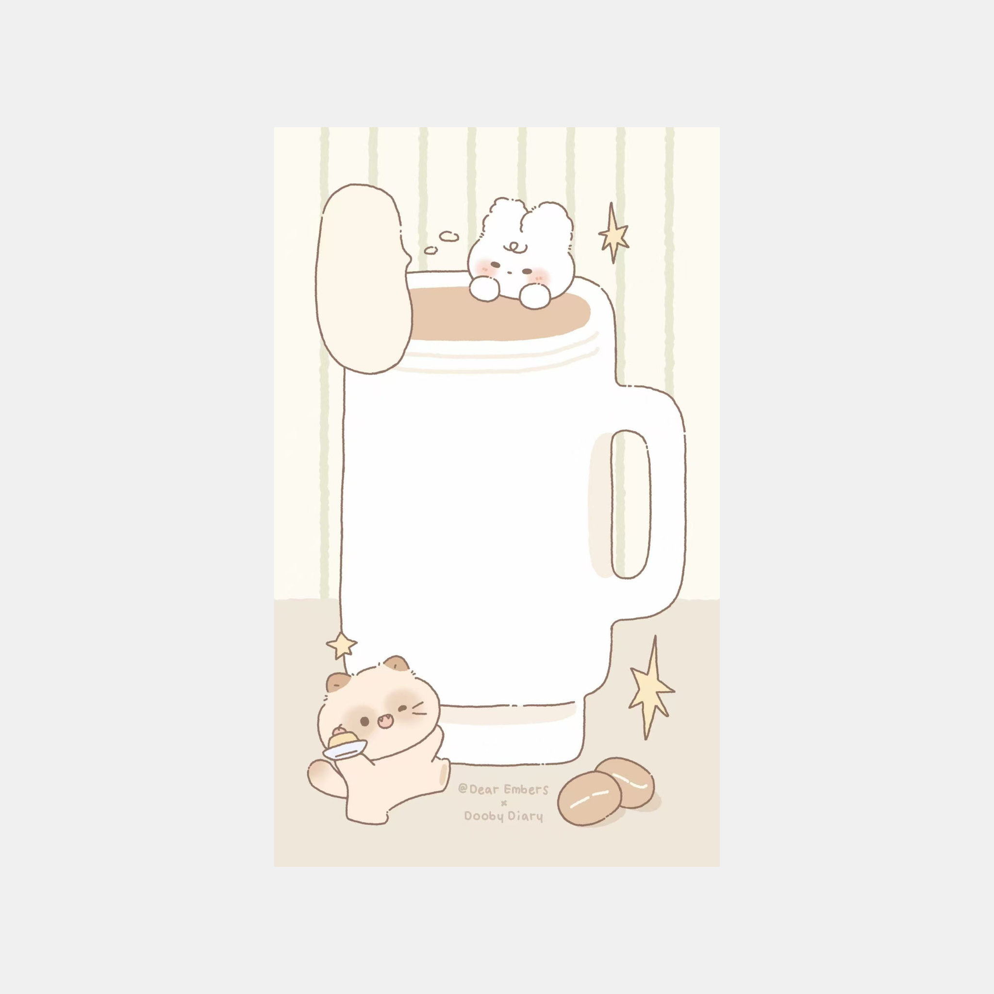 Pudding Latte Memo Pad