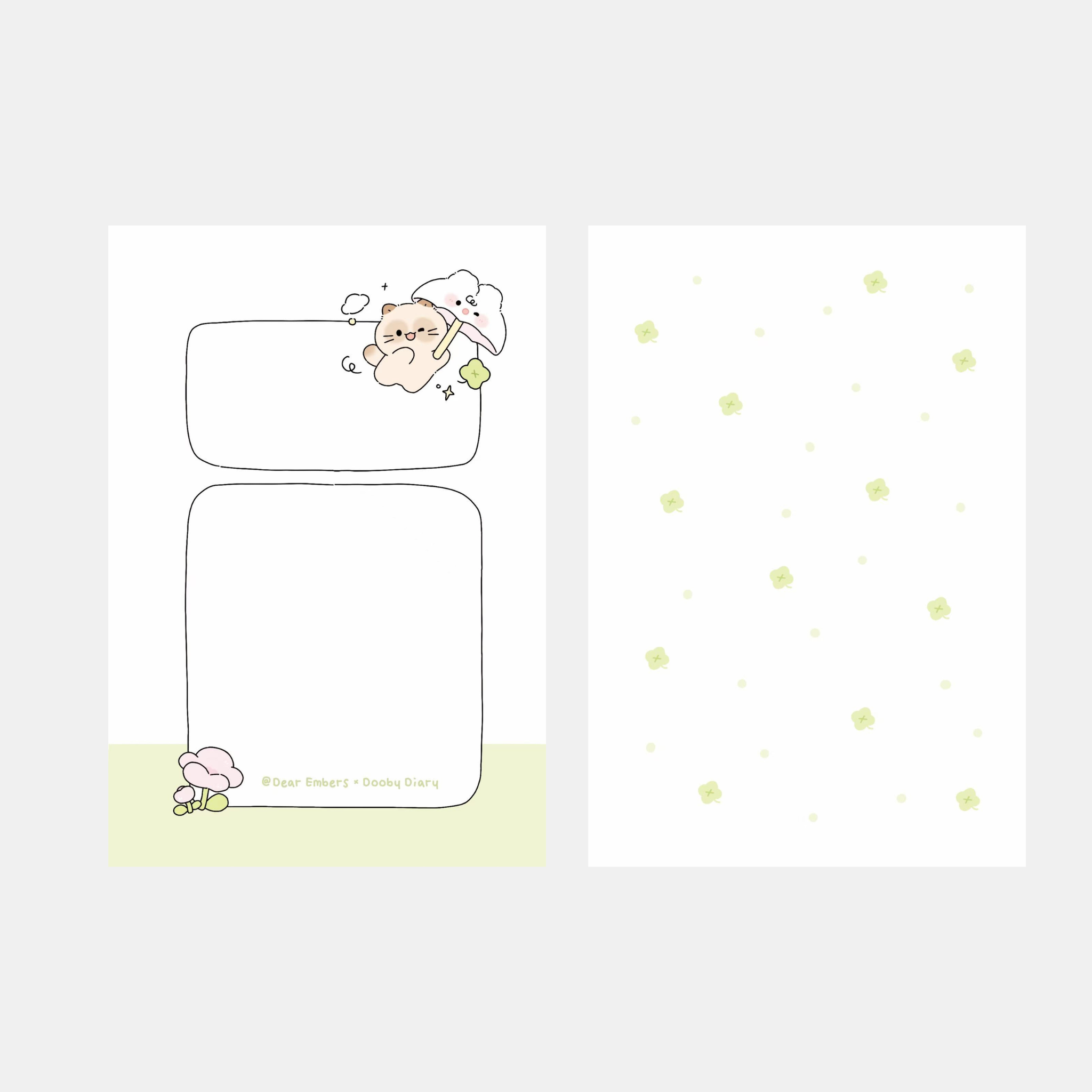 ZooZoo Lucky Clover Refill Paper