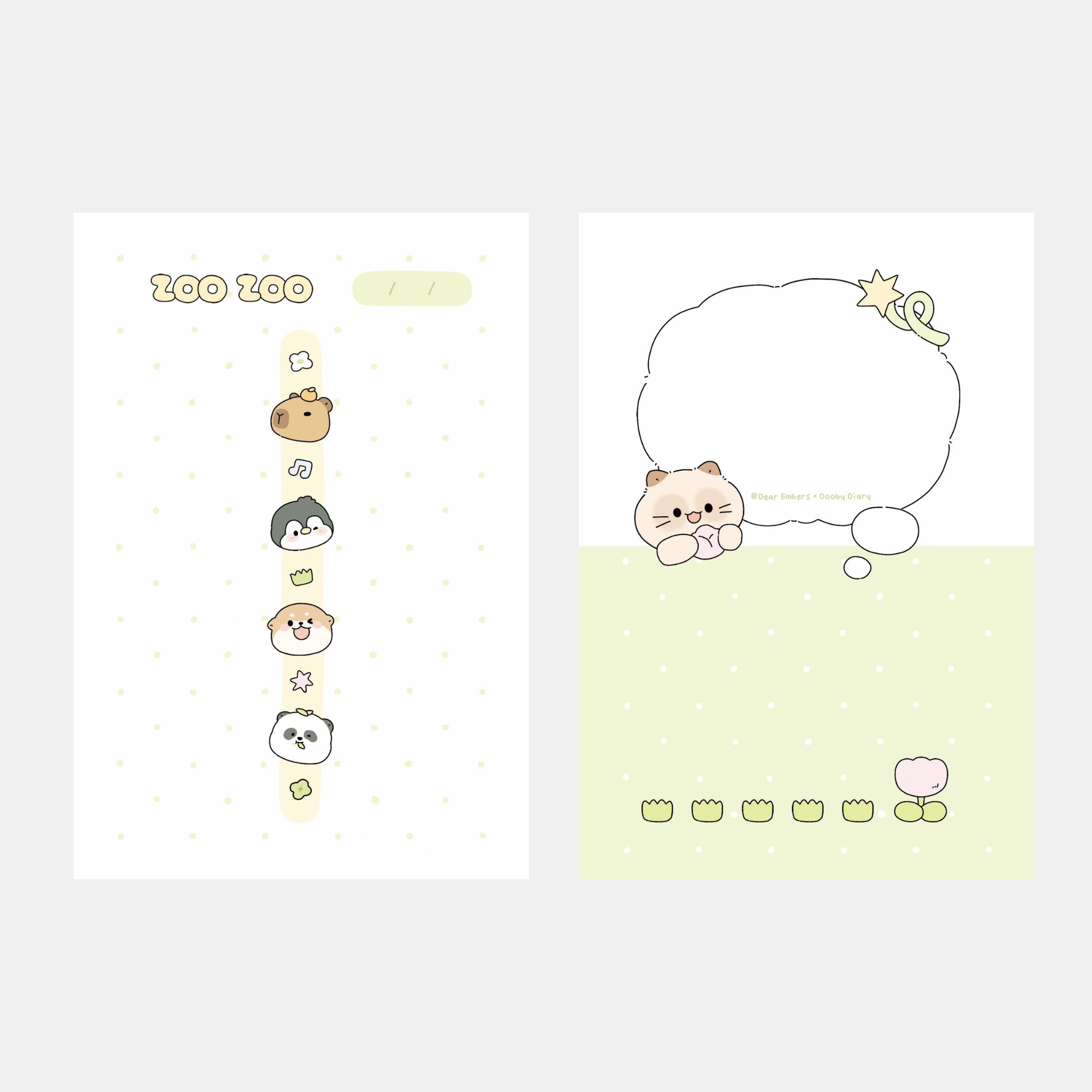 ZooZoo Timeline Refill Paper