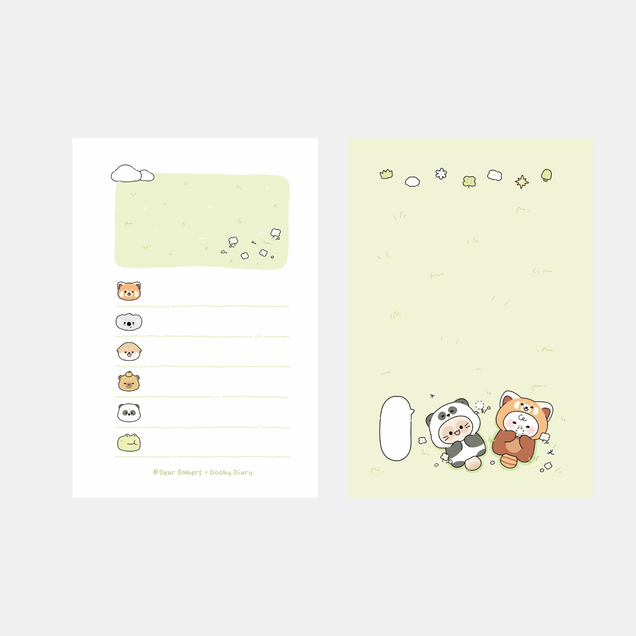 ZooZoo Chill Meadow To-Do List Refill Paper