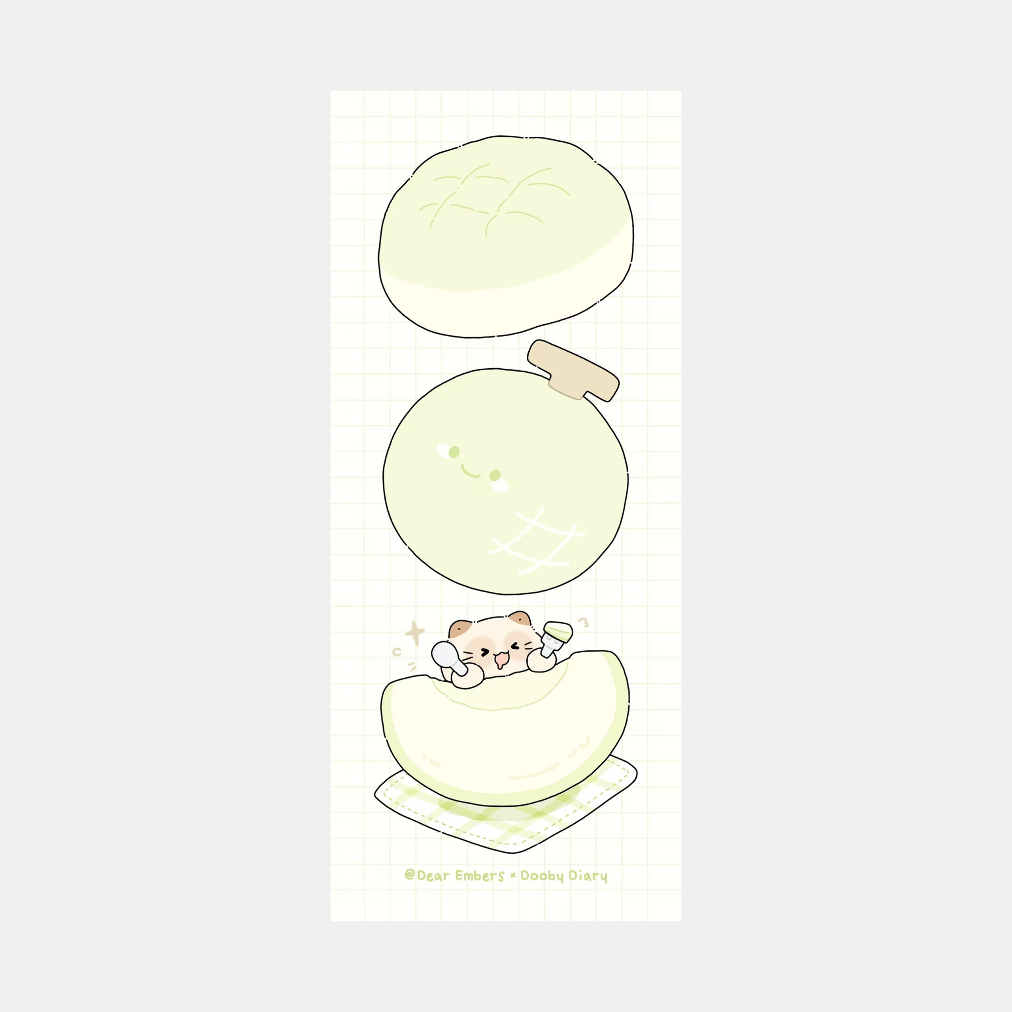 Sweet Melon Memo Pad