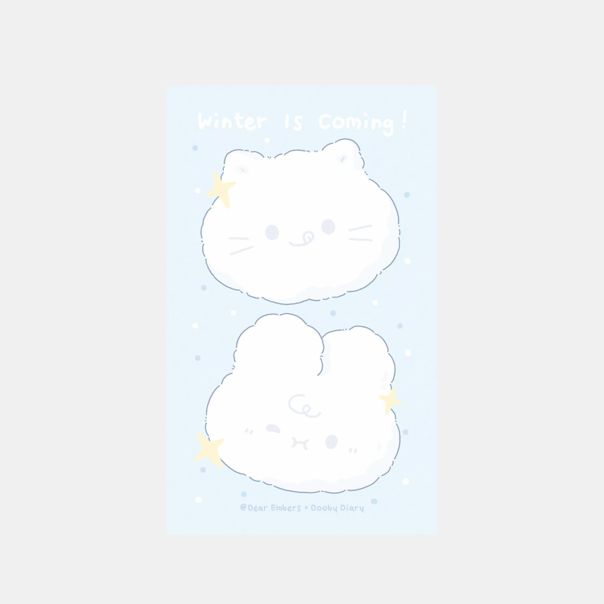 Winter Cat Memo Pad