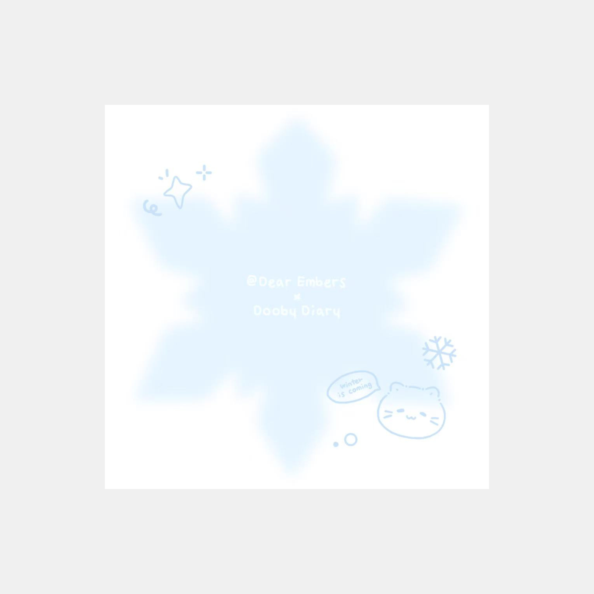 Winter Snowflake Memo Pad
